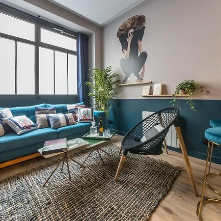 Charming Flat 15 Minutes Montmartre-sacre-coeur -champ Gauche- Apartment *
